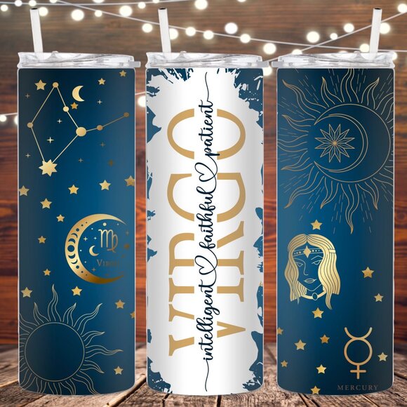 Eclectic Wallflower Other - Virgo Metal Insulated Stainless Steel Tumbler